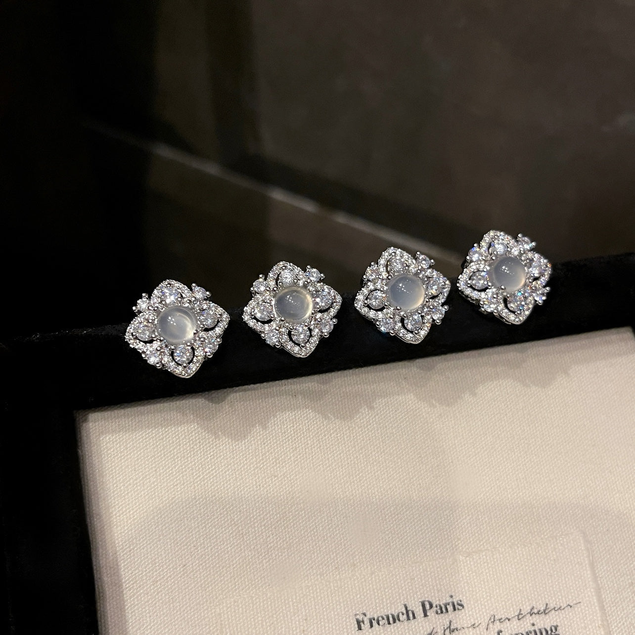 Lunaria Rococo Earrings - Hypoallergenic - Abbott Atelier
