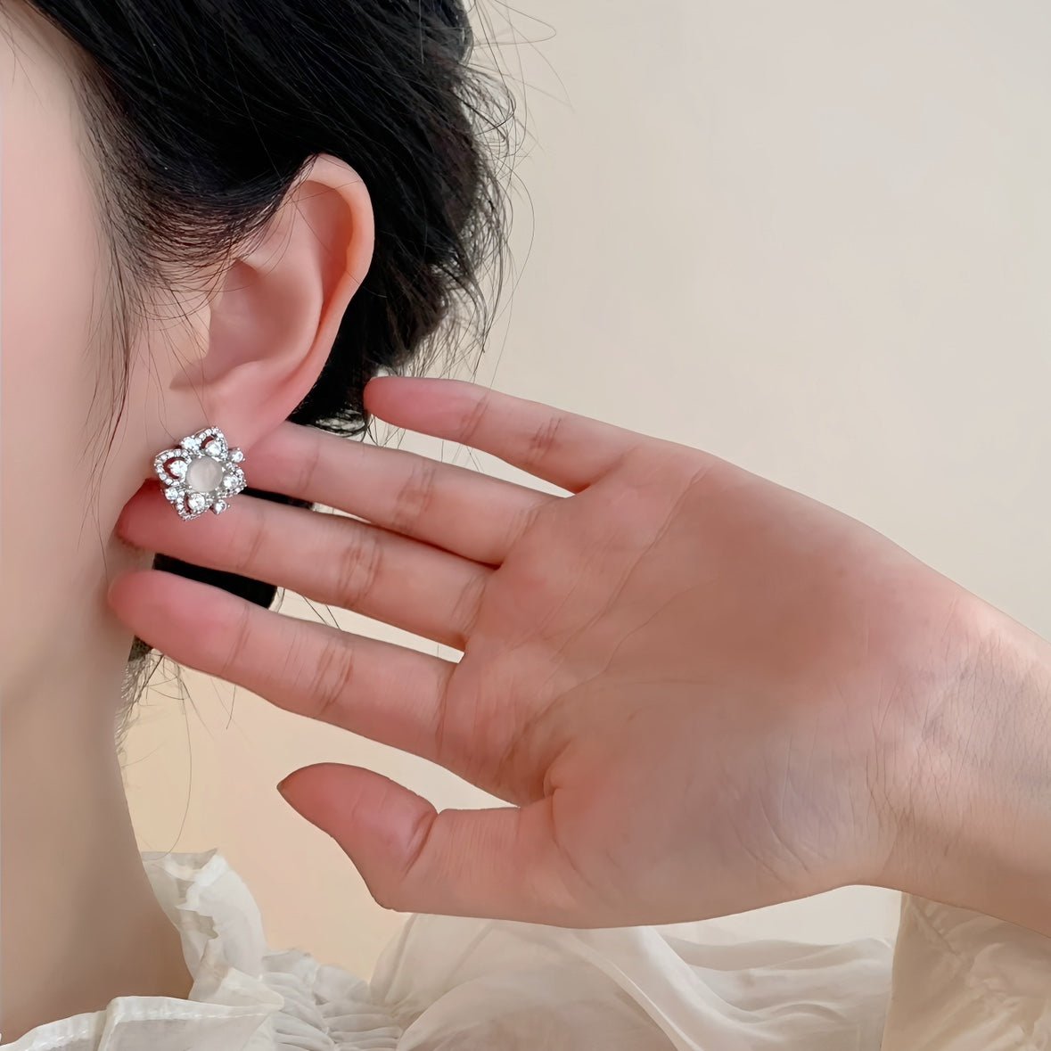 Lunaria Rococo Earrings - Hypoallergenic - Abbott Atelier
