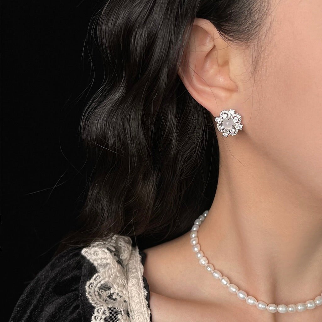 Lunaria Rococo Earrings - Hypoallergenic - Abbott Atelier