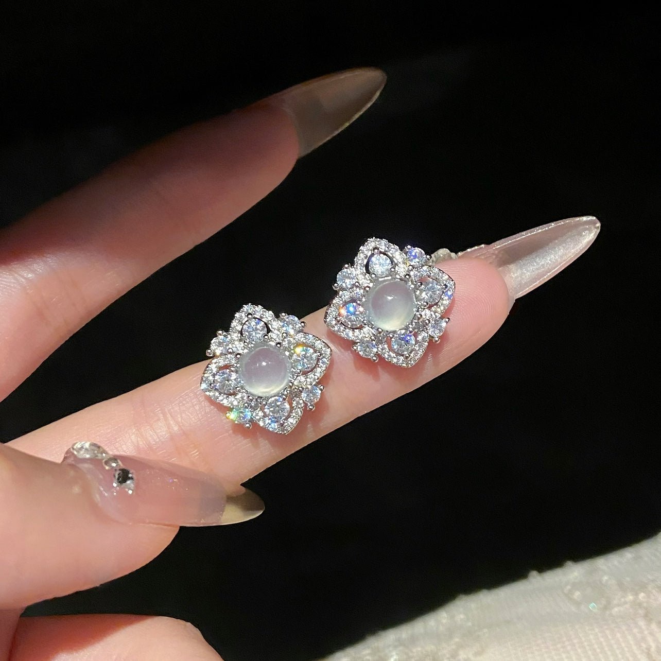 Lunaria Rococo Earrings - Hypoallergenic - Abbott Atelier