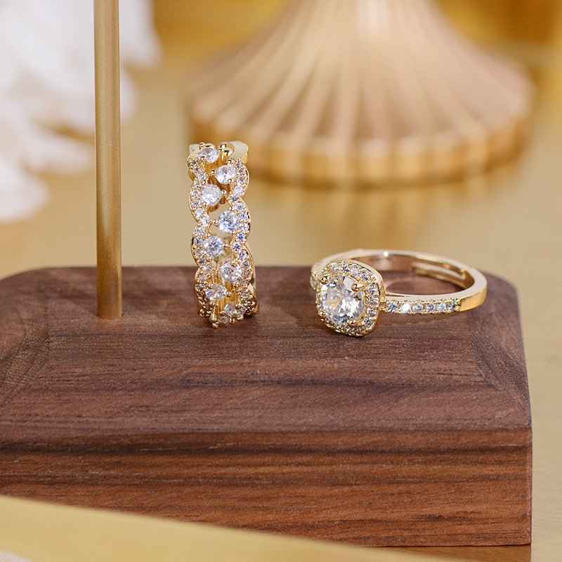 Lustre Halo Ring - Gold Plated Brass - Abbott Atelier