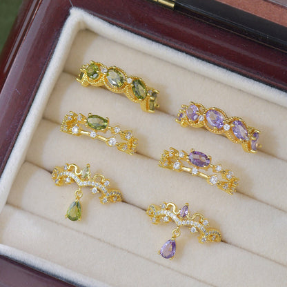 Majesté Amethyst Ring - Gold-Plated - Abbott Atelier