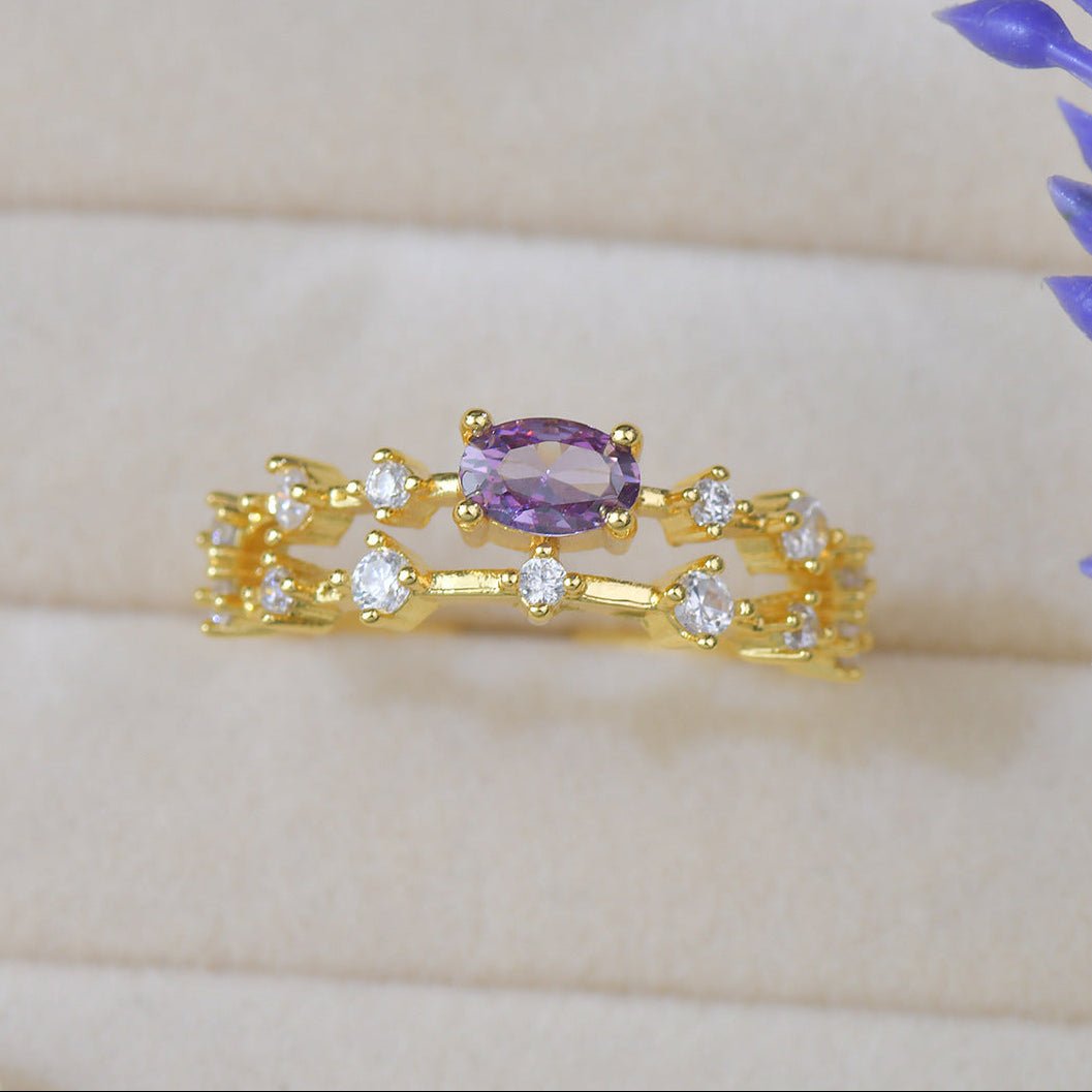 Majesté Amethyst Ring - Gold-Plated - Abbott Atelier