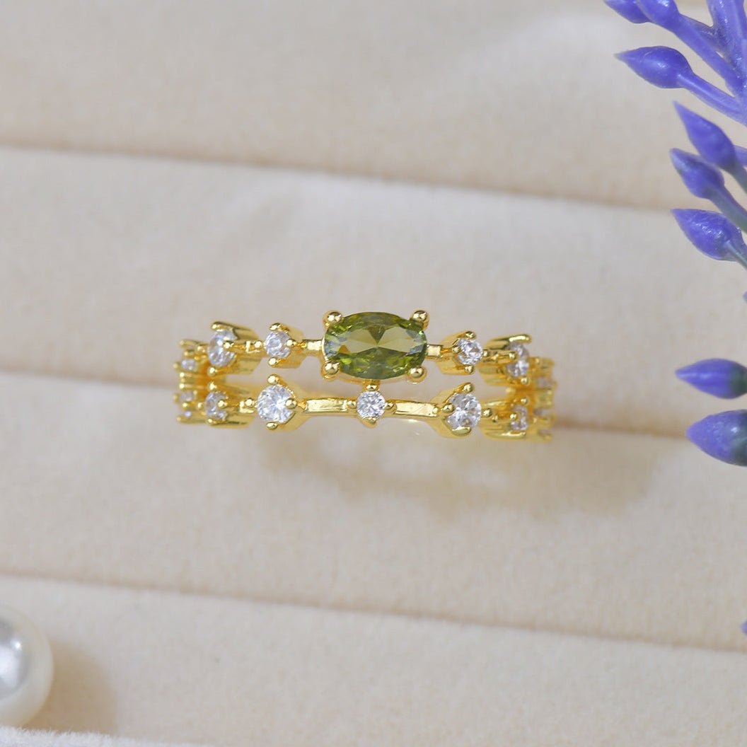 Majesté Peridot Ring - Gold-Plated - Abbott Atelier