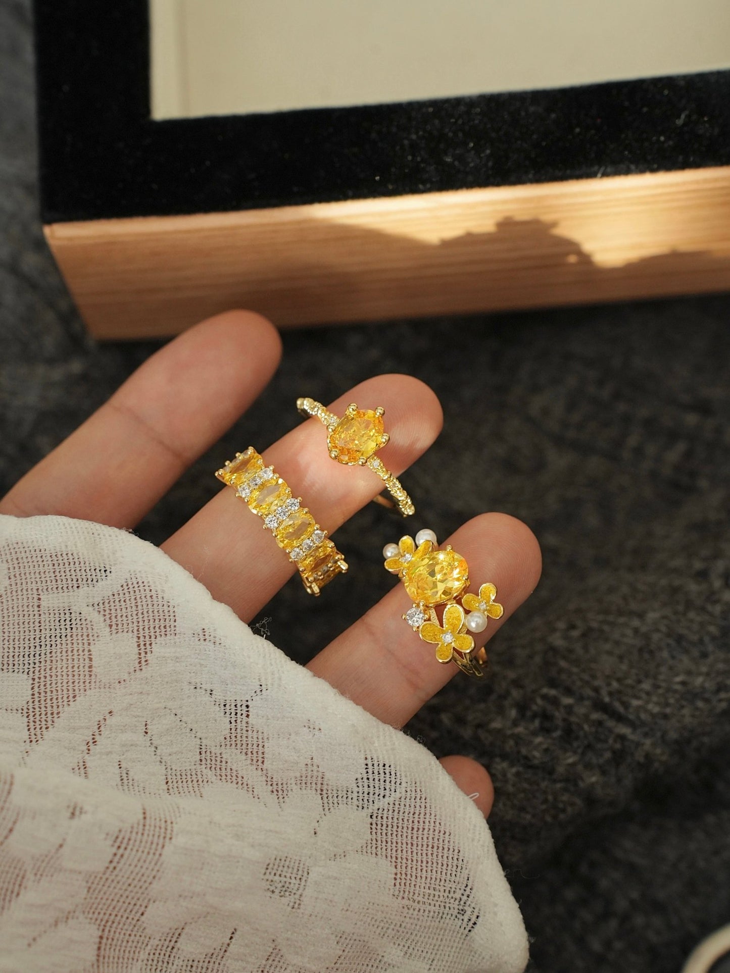 Marigold Blossom Ring - Gold - Plated - Abbott Atelier
