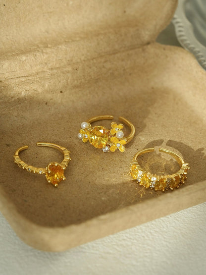 Marigold Blossom Ring - Gold - Plated - Abbott Atelier