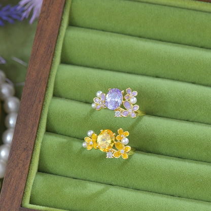 Marigold Blossom Ring - Gold - Plated - Abbott Atelier