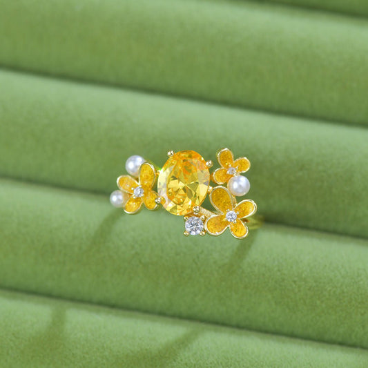 Marigold Blossom Ring - Gold - Plated - Abbott Atelier