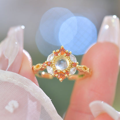 Marseille Ring in Amber - Gold - Plated - Abbott Atelier