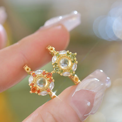 Marseille Ring in Olive - Gold - Plated - Abbott Atelier