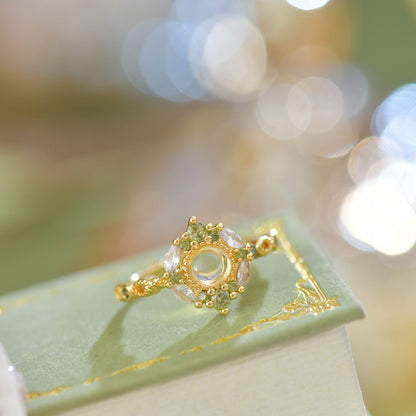 Marseille Ring in Olive - Gold - Plated - Abbott Atelier