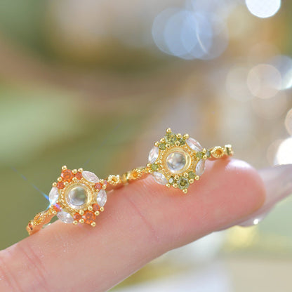 Marseille Ring in Olive - Gold - Plated - Abbott Atelier