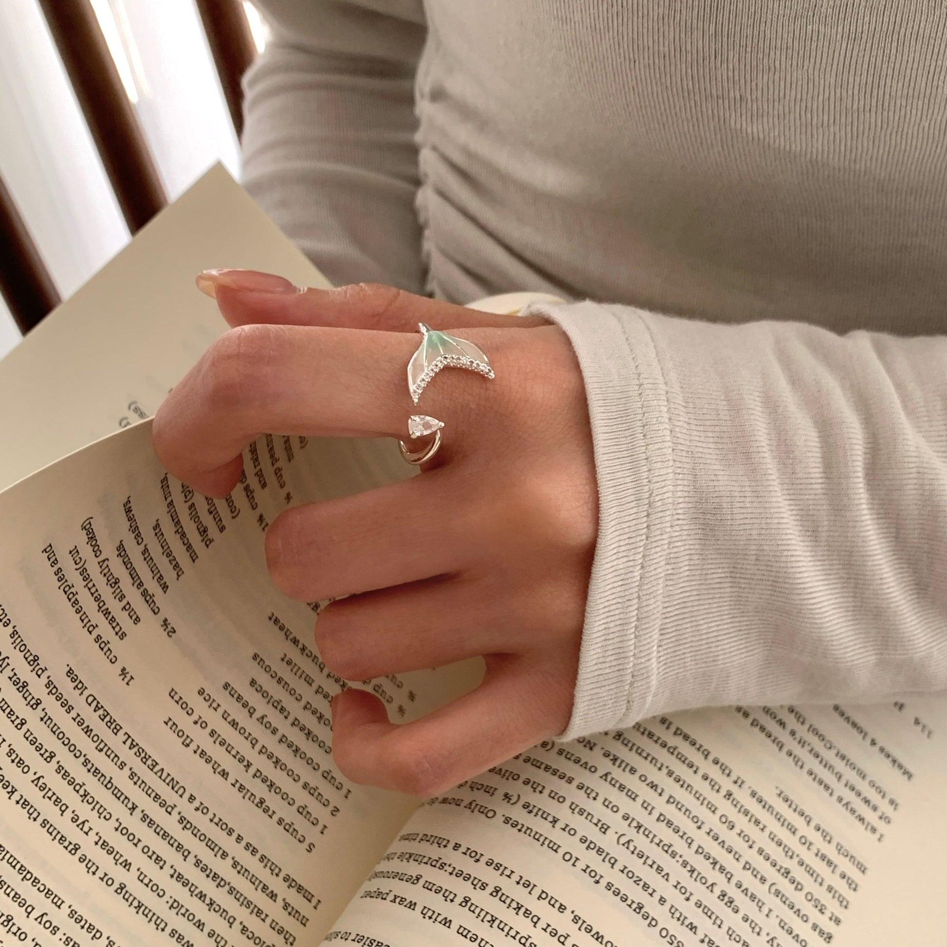 Mermaid Crystal Ring - Gold - Plated - Abbott Atelier