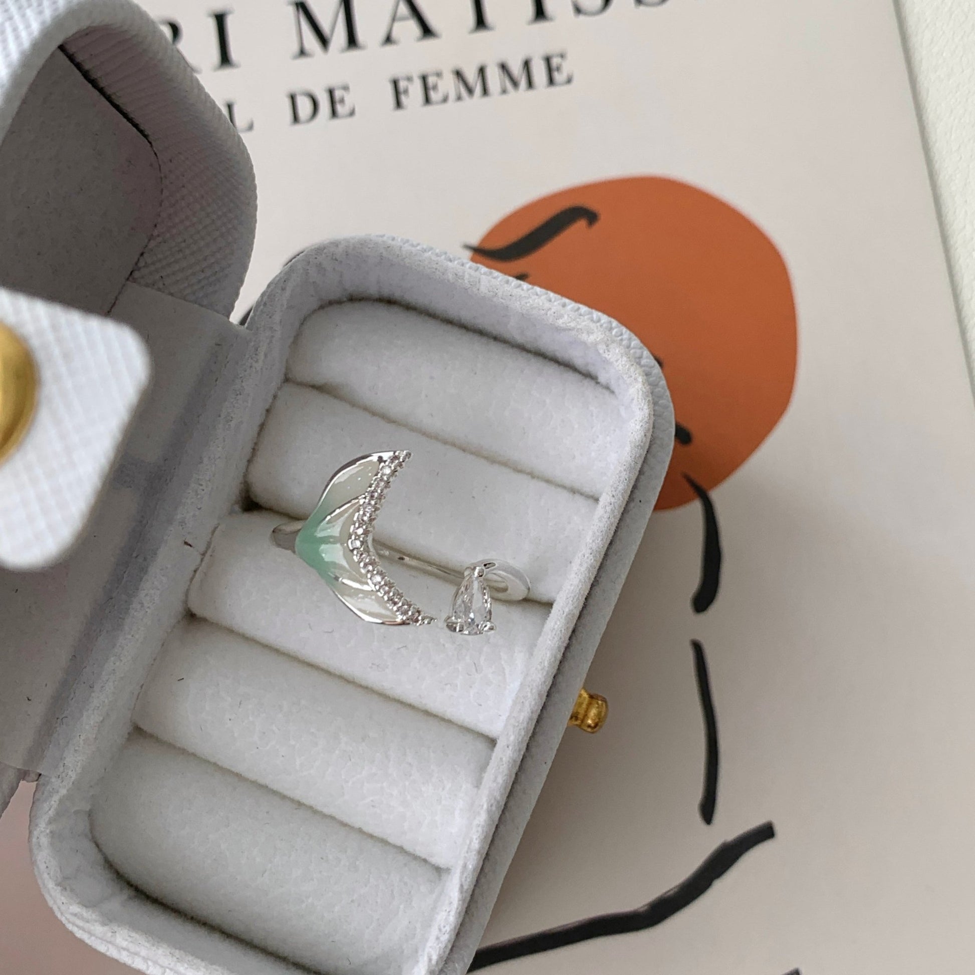 Mermaid Crystal Ring - Gold - Plated - Abbott Atelier