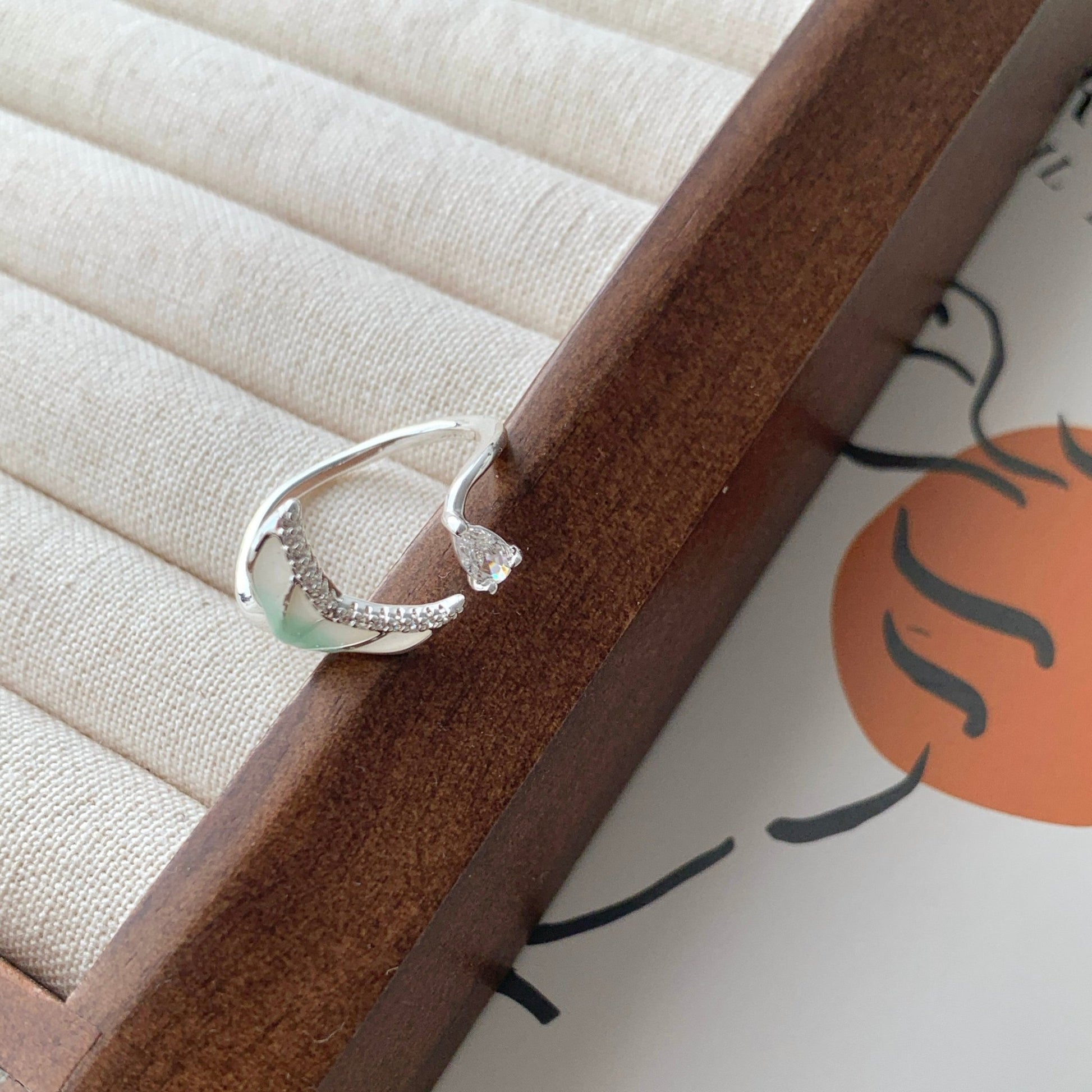 Mermaid Crystal Ring - Gold - Plated - Abbott Atelier