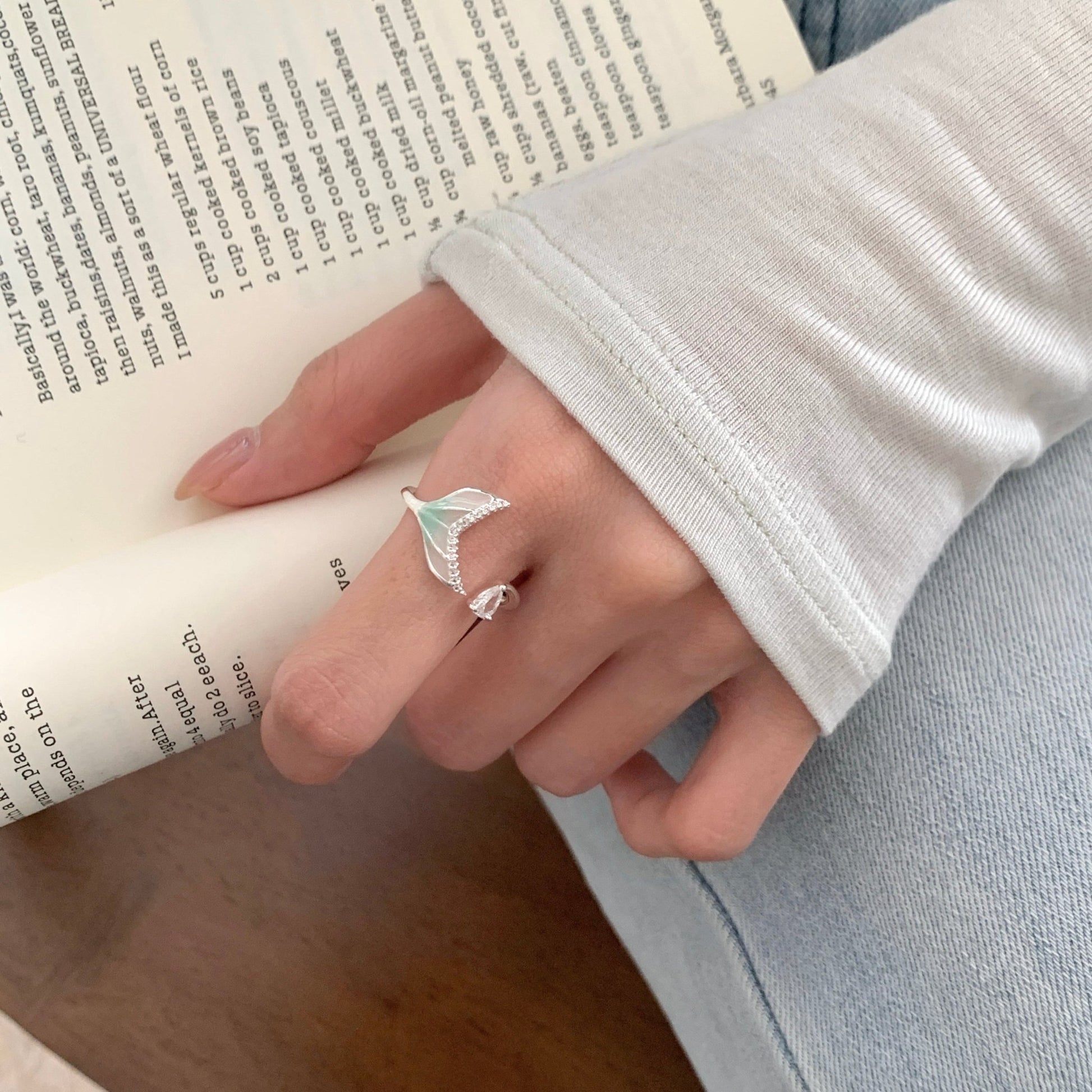 Mermaid Crystal Ring - Gold - Plated - Abbott Atelier