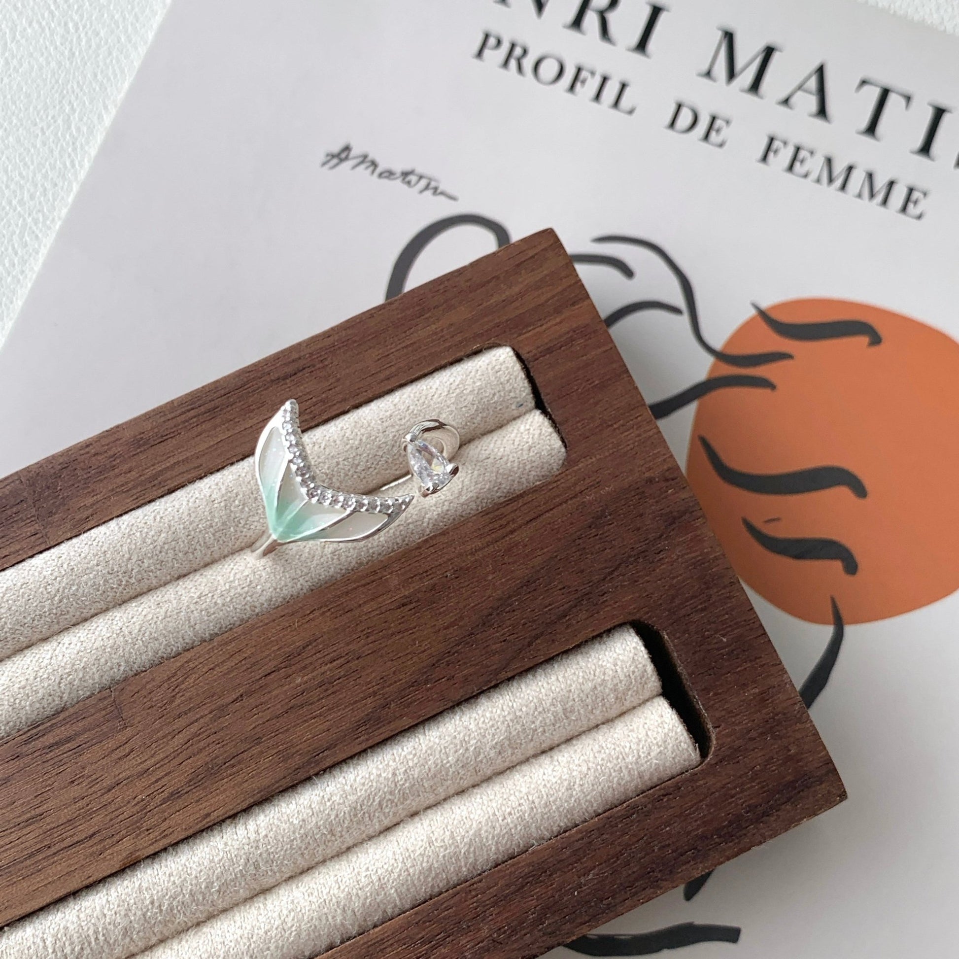 Mermaid Crystal Ring - Gold - Plated - Abbott Atelier
