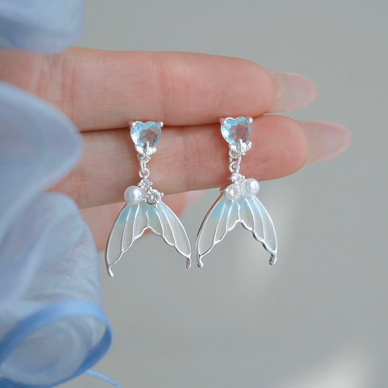 Mermaid Earrings - Andra - Hypoallergenic - Abbott Atelier