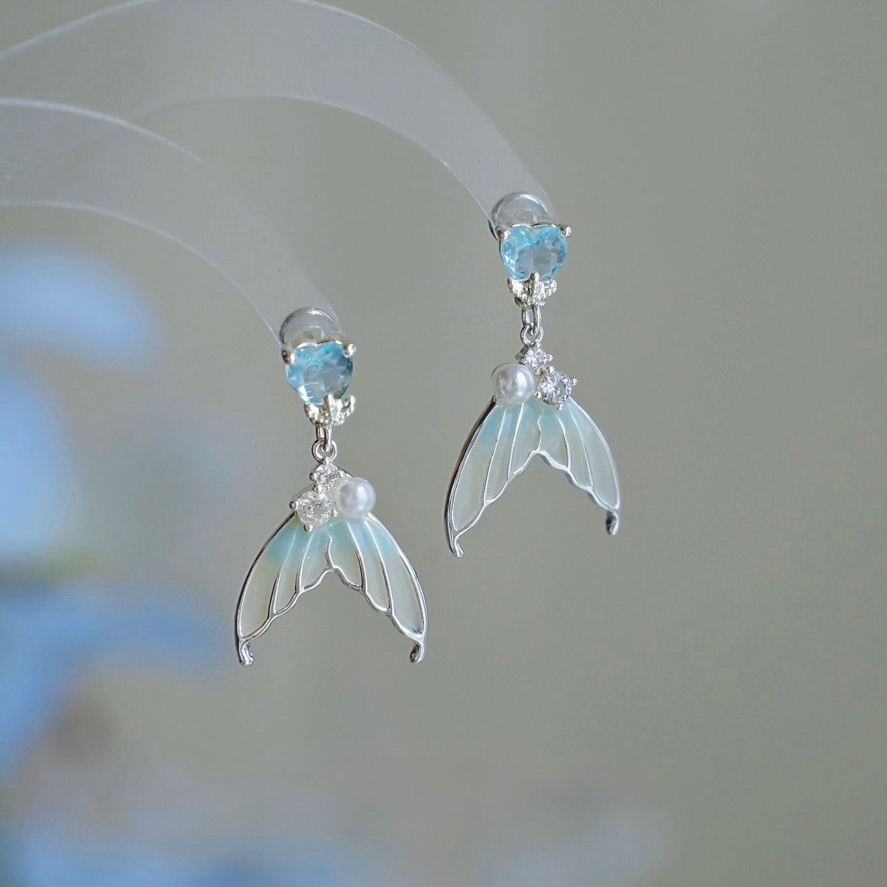 Mermaid Earrings - Andra - Hypoallergenic - Abbott Atelier