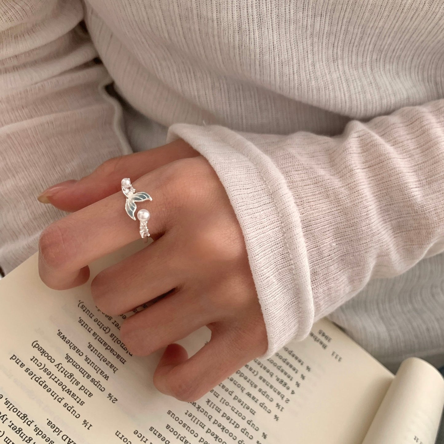 Mermaid Pearl Ring - Gold - Plated - Abbott Atelier