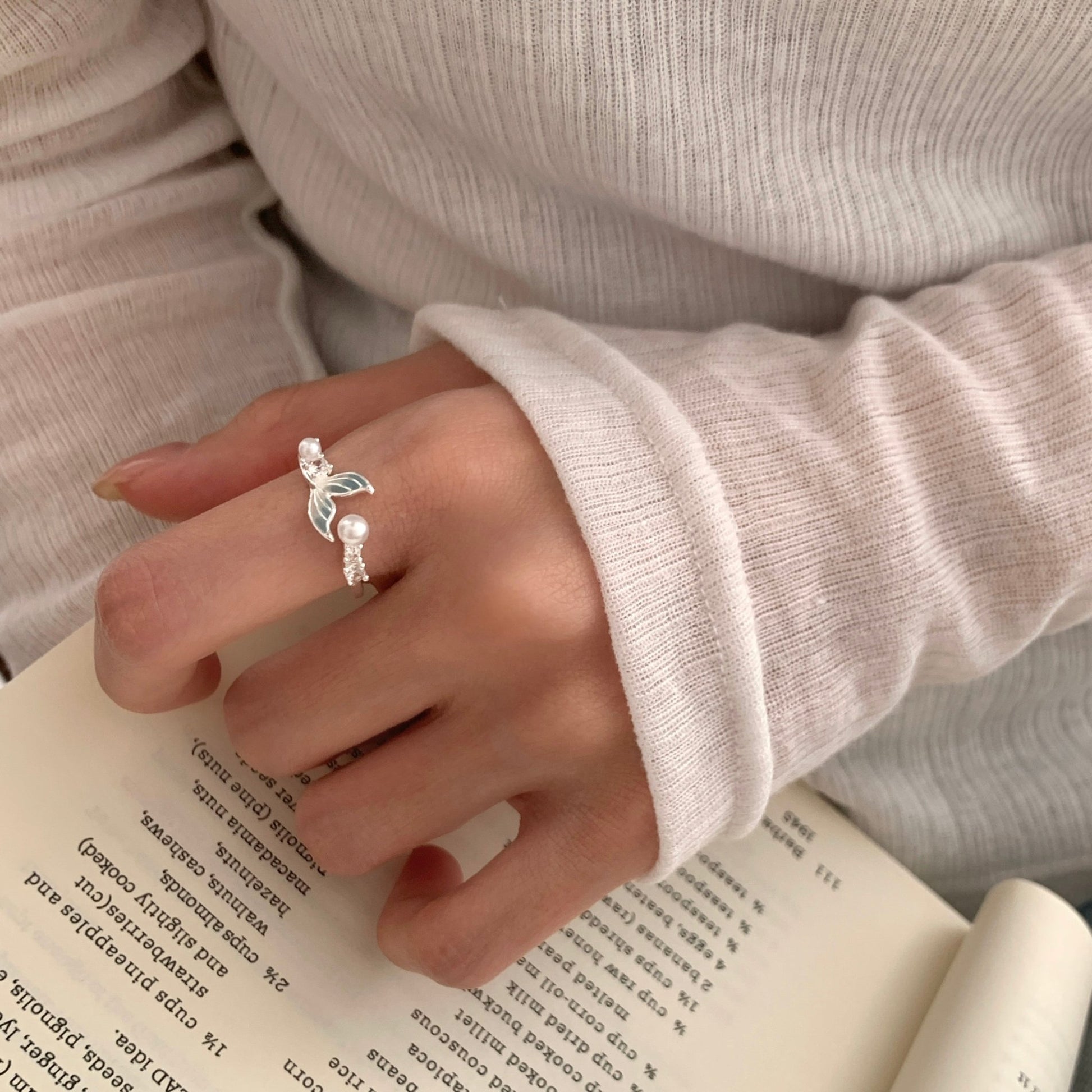 Mermaid Pearl Ring - Gold - Plated - Abbott Atelier