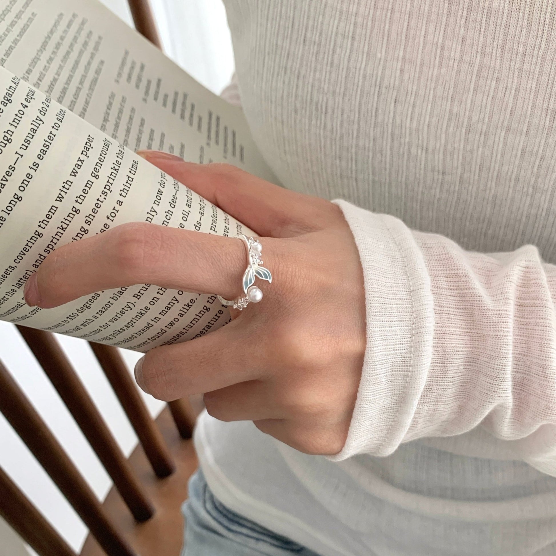 Mermaid Pearl Ring - Gold - Plated - Abbott Atelier