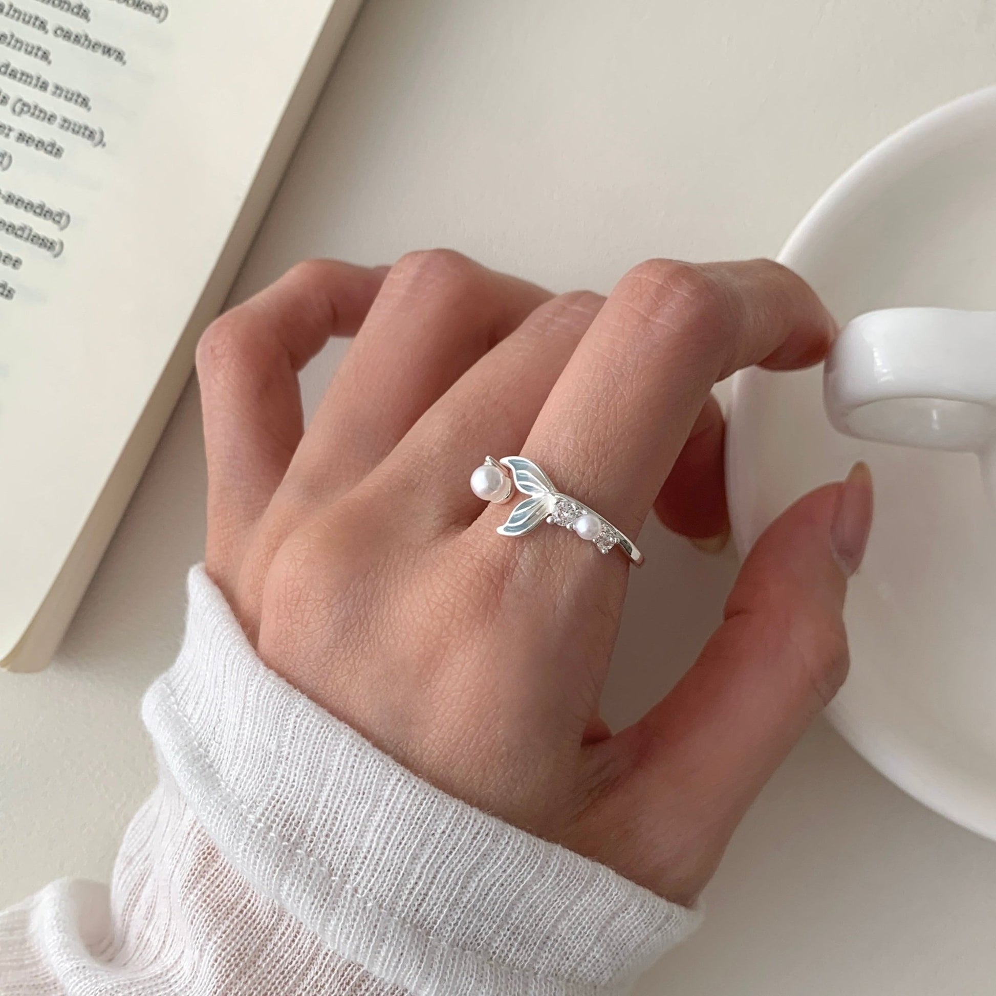 Mermaid Pearl Ring - Gold - Plated - Abbott Atelier