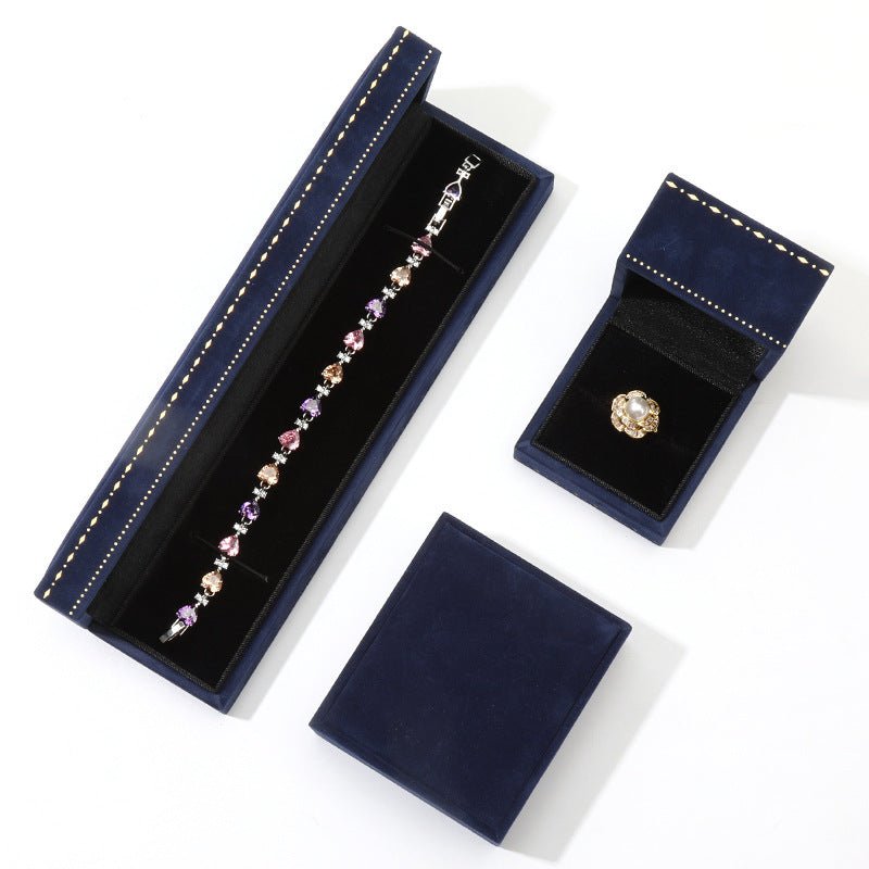 Midnight Blue Reverie Necklace/Earrings Box - Abbott Atelier - Abbott Atelier