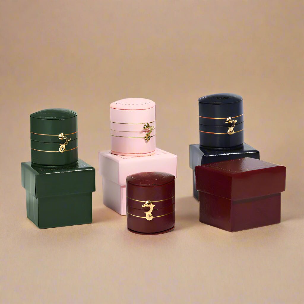 Mini Vintage Ring Box - 4 Colors - Abbott Atelier - Abbott Atelier