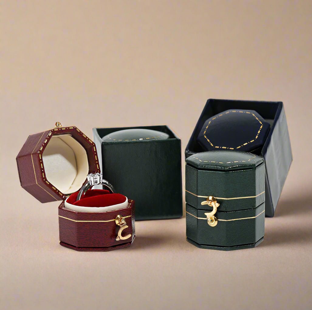 Mini Vintage Ring Box - 4 Colors - Abbott Atelier - Abbott Atelier