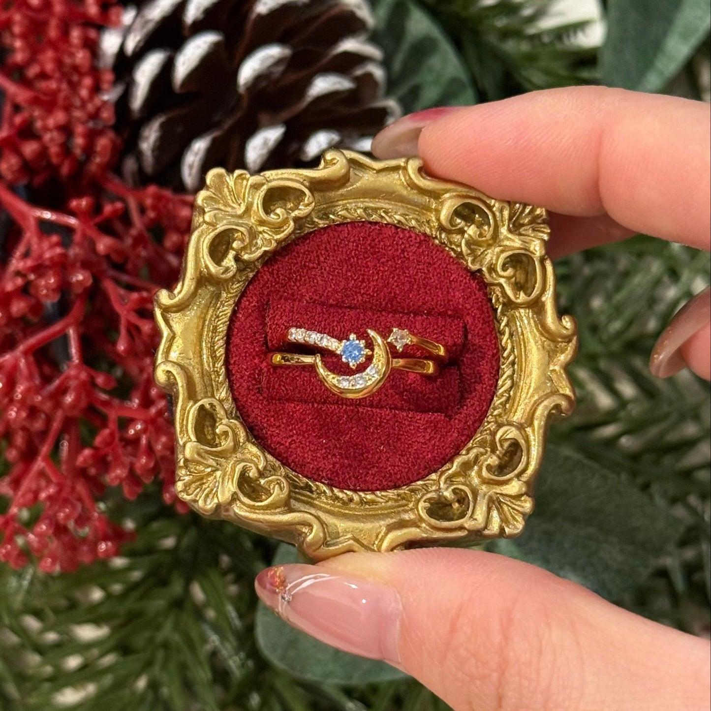 Moon Star Sonata Ring Set - Gold - Plated - Abbott Atelier