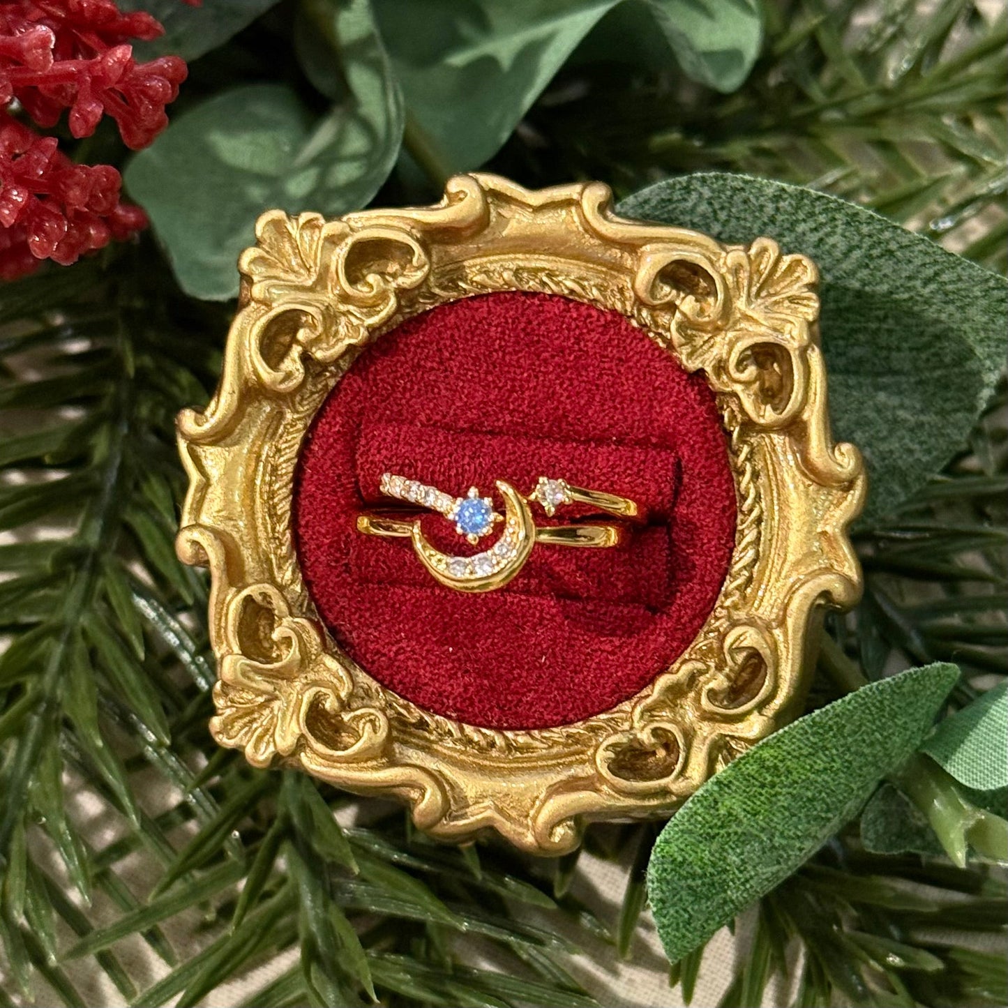 Moon Star Sonata Ring Set - Gold - Plated - Abbott Atelier