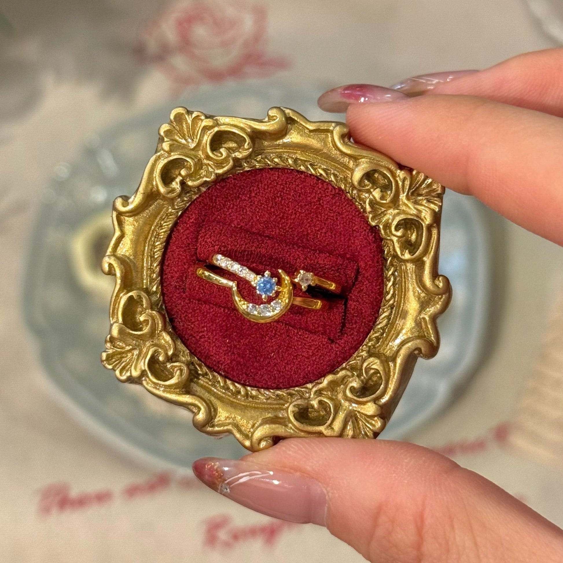 Moon Star Sonata Ring Set - Gold - Plated - Abbott Atelier