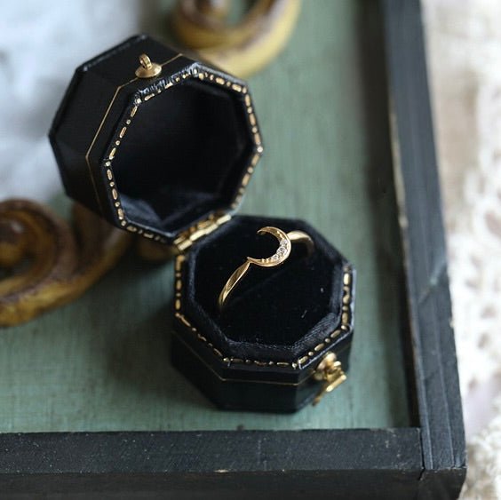 Moon Star Sonata Ring Set - Gold - Plated - Abbott Atelier