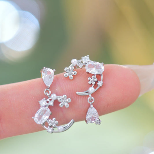 Moonflower Earrings - Hypoallergenic - Abbott Atelier