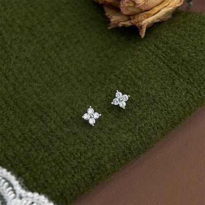 Moonlit Blossom Stud Earrings - Hypoallergenic - Abbott Atelier