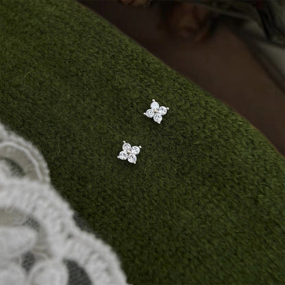 Moonlit Blossom Stud Earrings - Hypoallergenic - Abbott Atelier