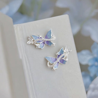 Moonlit Butterfly Earrings - Hypoallergenic - Abbott Atelier