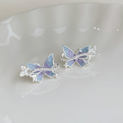 Moonlit Butterfly Earrings - Hypoallergenic - Abbott Atelier