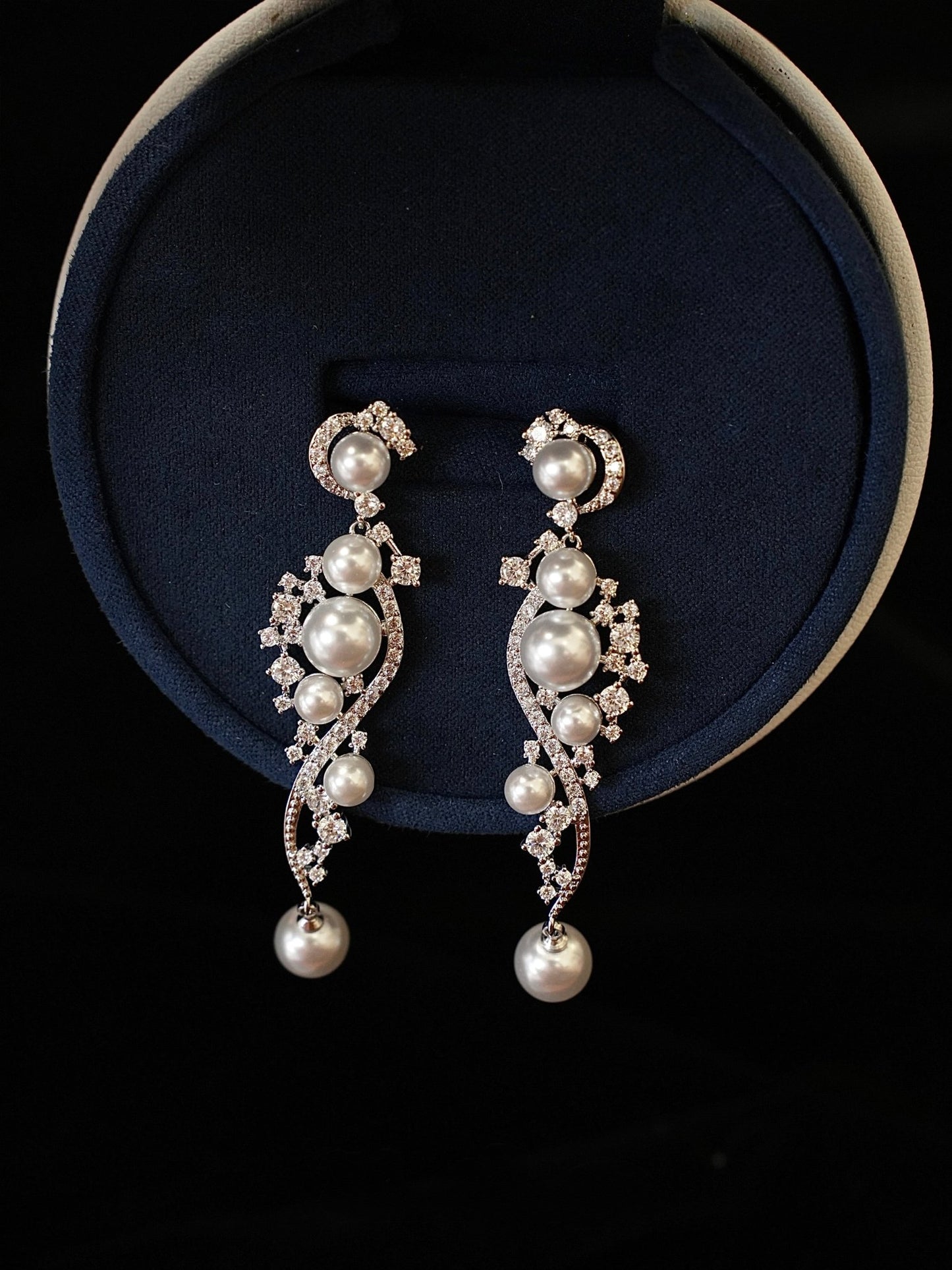 Moonlit Sonata Pearl Earrings - Hypoallergenic - Abbott Atelier