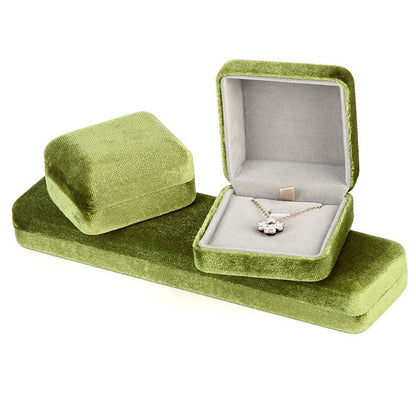 Moss Green Necklace/Earrings Box - Abbott Atelier - Abbott Atelier