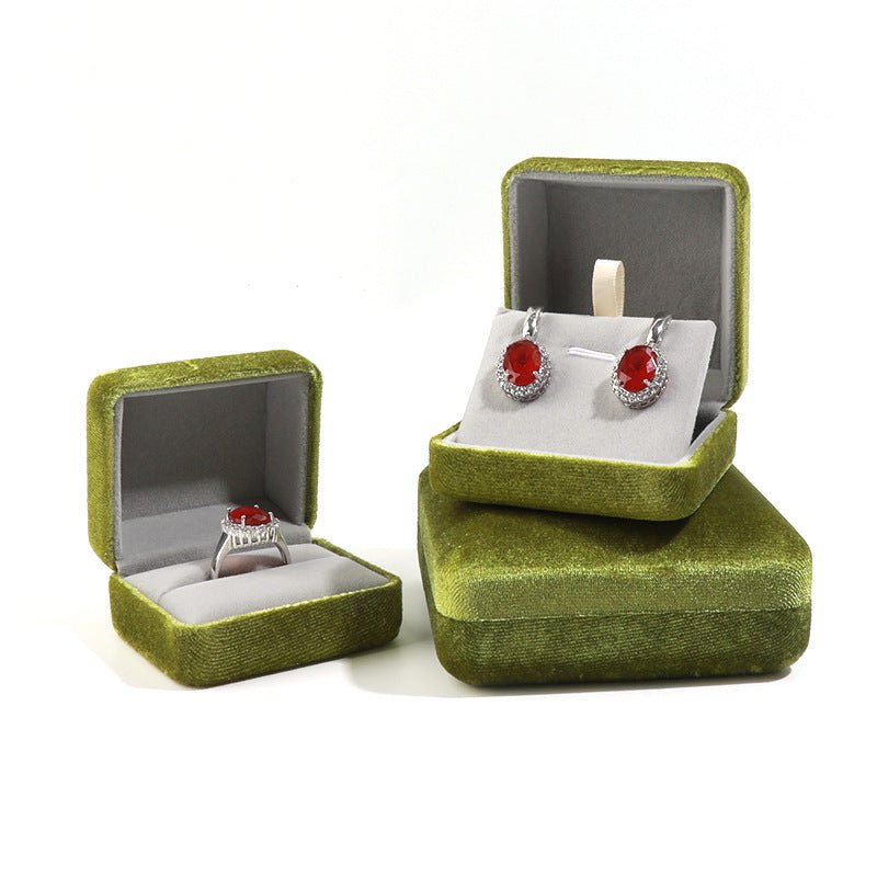 Moss Green Necklace/Earrings Box - Abbott Atelier - Abbott Atelier