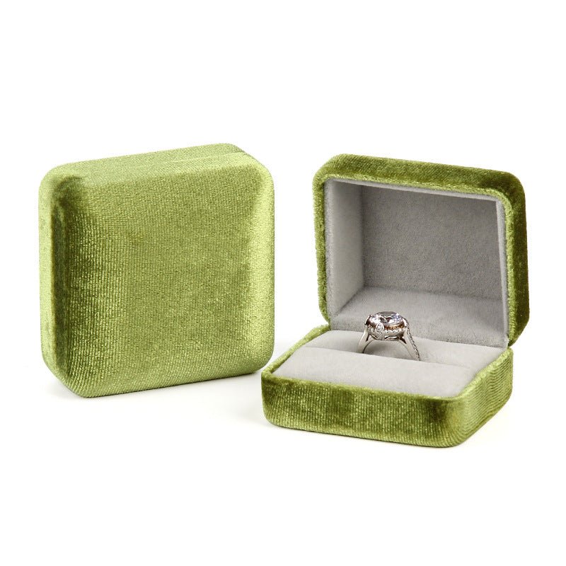 Moss Green Ring/Studs Box - Abbott Atelier - Abbott Atelier