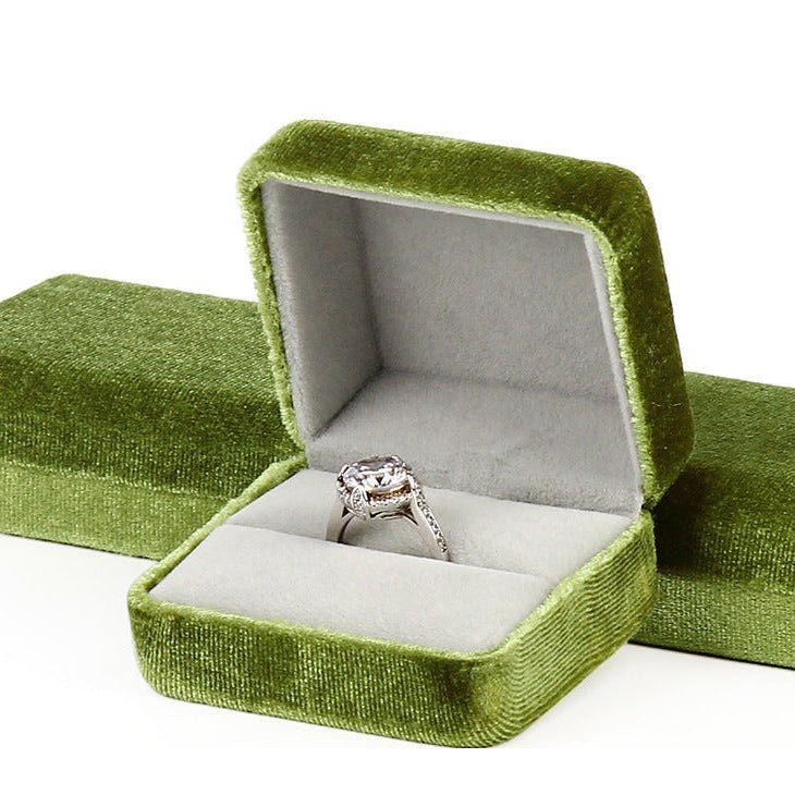 Moss Green Ring/Studs Box - Abbott Atelier - Abbott Atelier