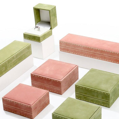 Olive Green Reverie Necklace/Earrings Box - Abbott Atelier - Abbott Atelier