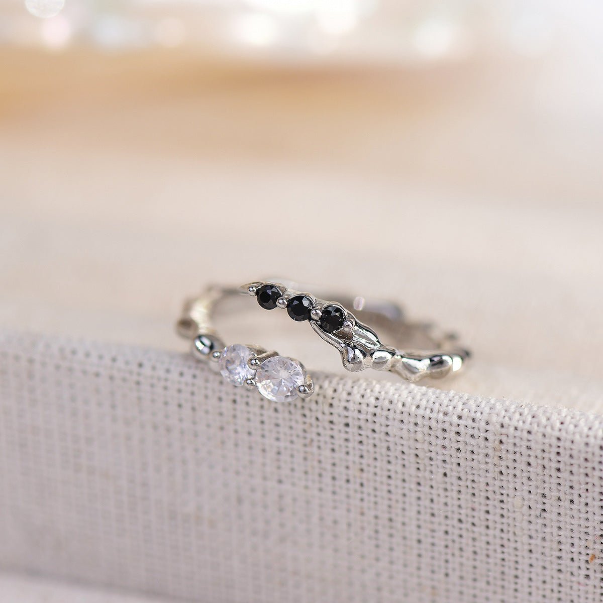 Onyx Ring Set - Gold - Plated - Abbott Atelier