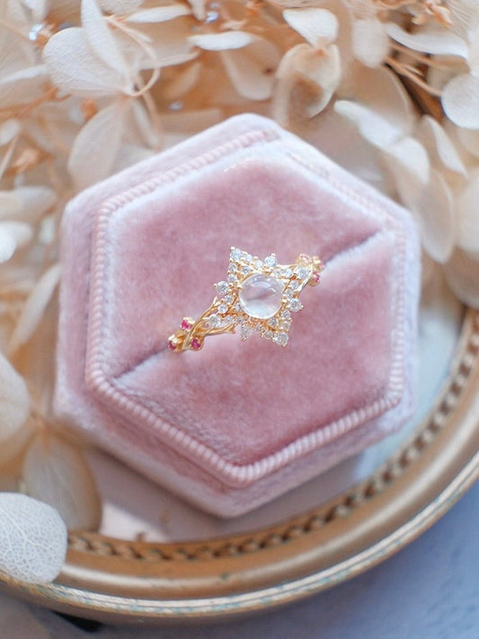 Opaline Fleur Ring - Gold - Plated - Abbott Atelier