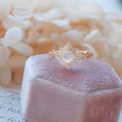 Opaline Fleur Ring - Gold - Plated - Abbott Atelier