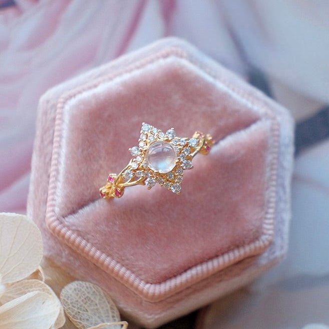 Opaline Fleur Ring - Gold - Plated - Abbott Atelier