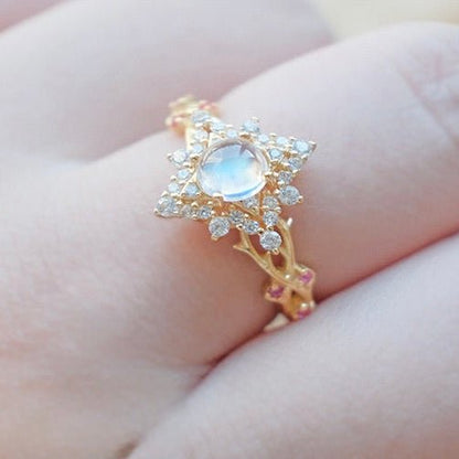 Opaline Fleur Ring - Gold - Plated - Abbott Atelier